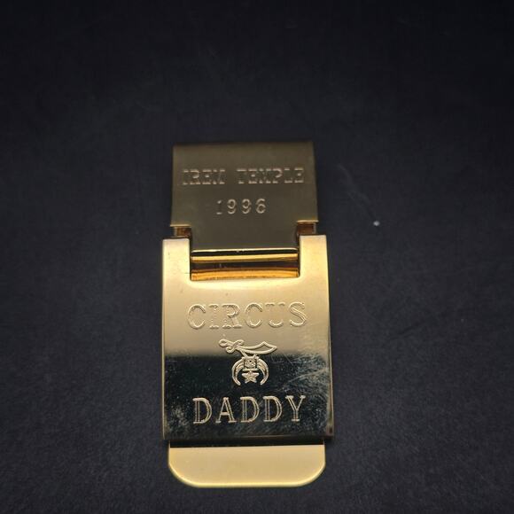 Irem Temple Circus Daddy Money Clip 1996 Shriner's Circus Masonic - Picture 5 of 6